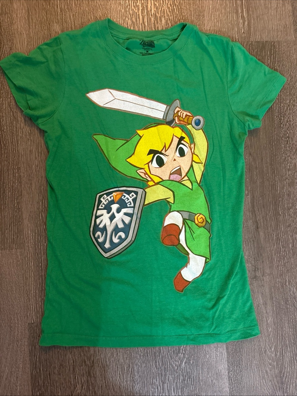 Green Women’s Teen Link Graphic Tee The Legend of Zelda Spirit Tracks